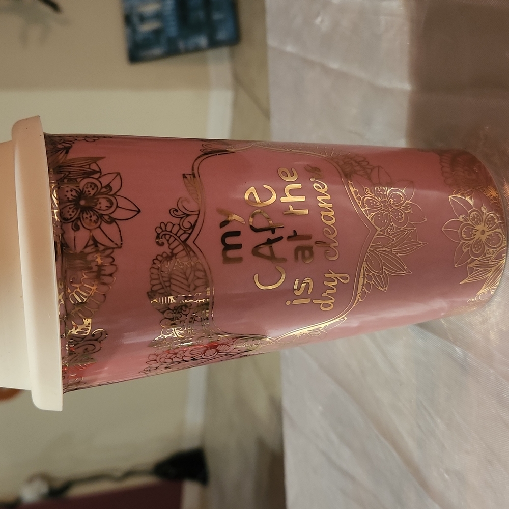 NWOT Glass mug with lid - Picture 4 of 7